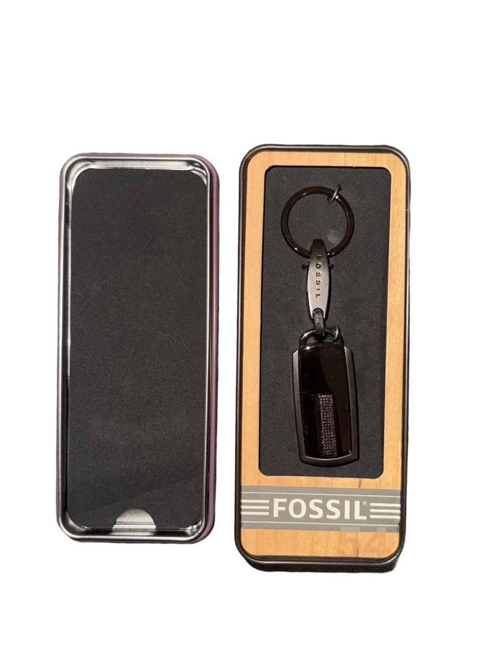 Fossil Keychain Flashlight New In Box With Collector Tin
